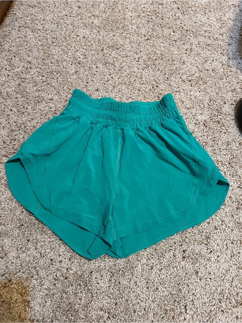 Lululemon Track That High-Rise Lined Short 3" Kelly Green Size 4